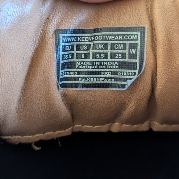 Keen Women's Presidio Lace-Up Supportive Rugged Leather Sneakers Blue Green 8 - Picture 7 of 9